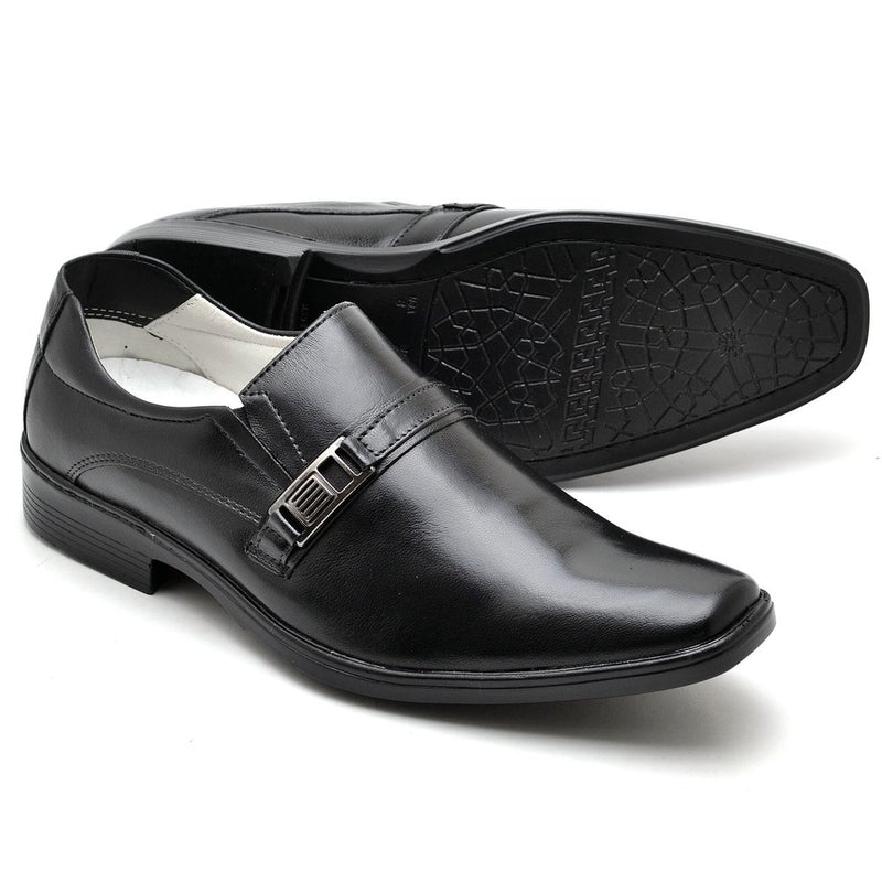 Sapato Conforto Couro Masculino  012