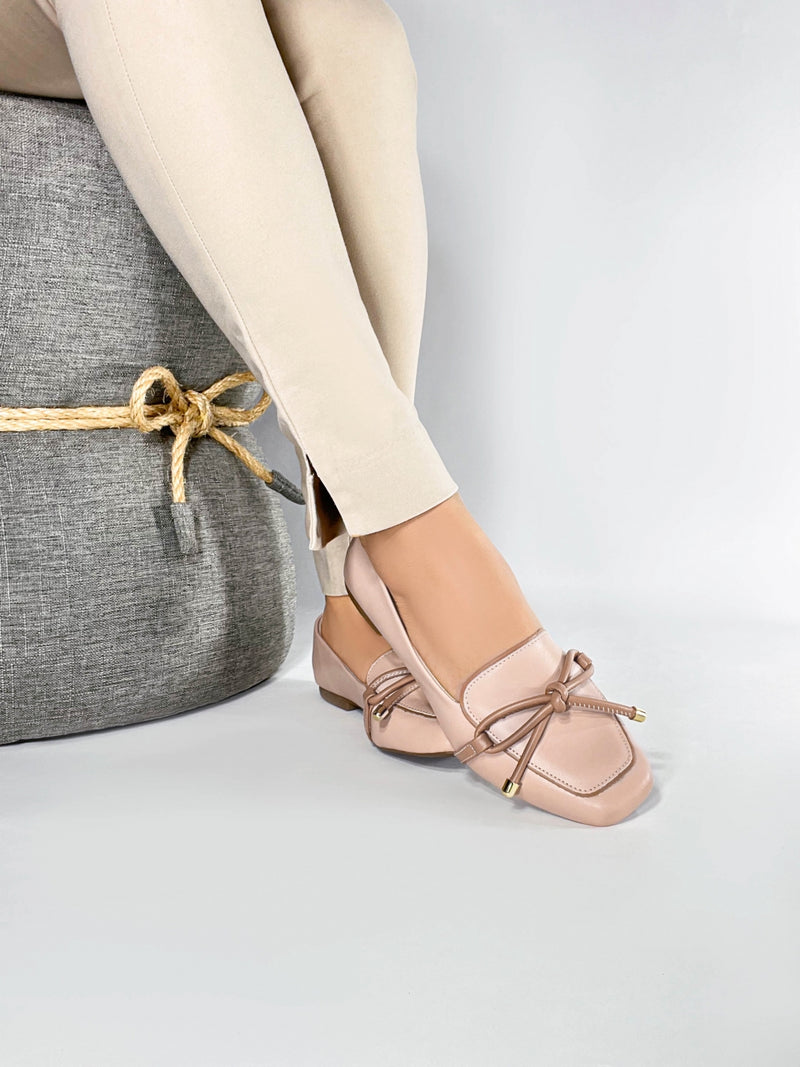 Mocassim Feminino Rasteiro Rosê