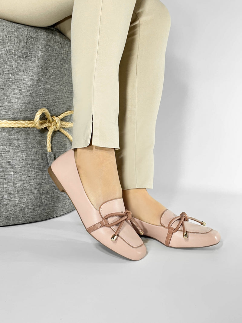 Mocassim Feminino Rasteiro Rosê