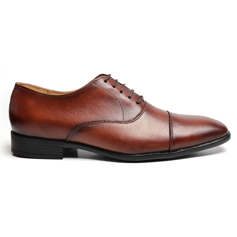 Sapato Social Masculino Oxford Cromo Argentino Caramelo
