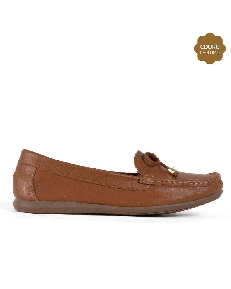 Sapato Feminino Casual Couro Legítimo M12 FLY CAMEL